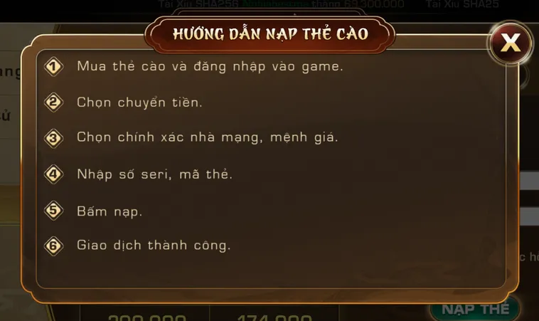 Quy trình nạp tiền bằng thẻ cào tại Iwin luôn được ưu tiên lựa chọn. 