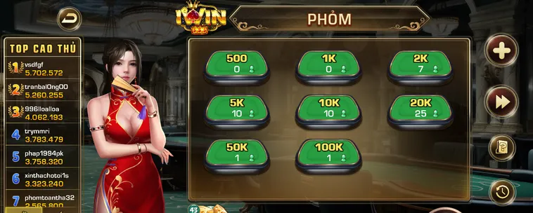 Phỏm Tại iWin Club Sảnh Bài Chiến Thuật Chinh Phục Kho Báu Lợi Nhuận Khủng
