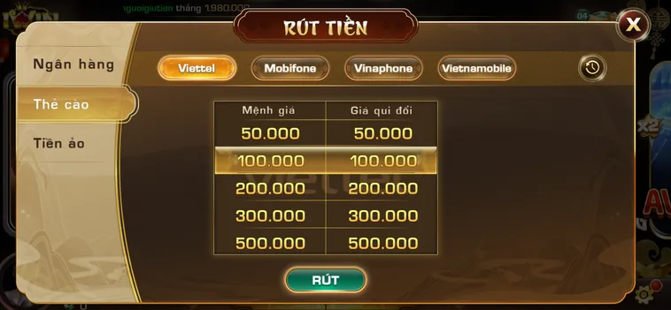 Hướng dẫn nạp tiền qua thẻ cào nhanh chóng an toàn tiện lợi tại Iwin Club.