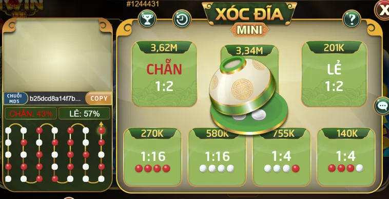 Chinh Phục Siêu Phẩm Xóc Đĩa Mini Tại iWin Club Thắng Lớn Mỗi Ngày